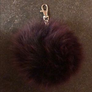 Real fur key chain
